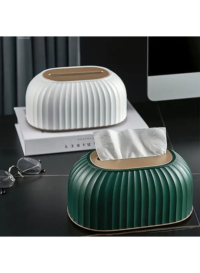 Modern Automatic Lift Tissue Box Light White With Storage For Home Living Room - Image 2