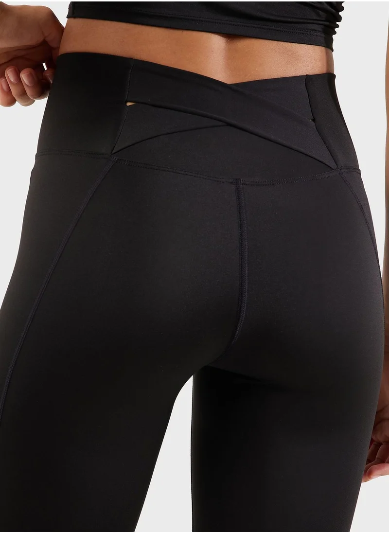 فورورد Overlap Back Waist Detail Leggings