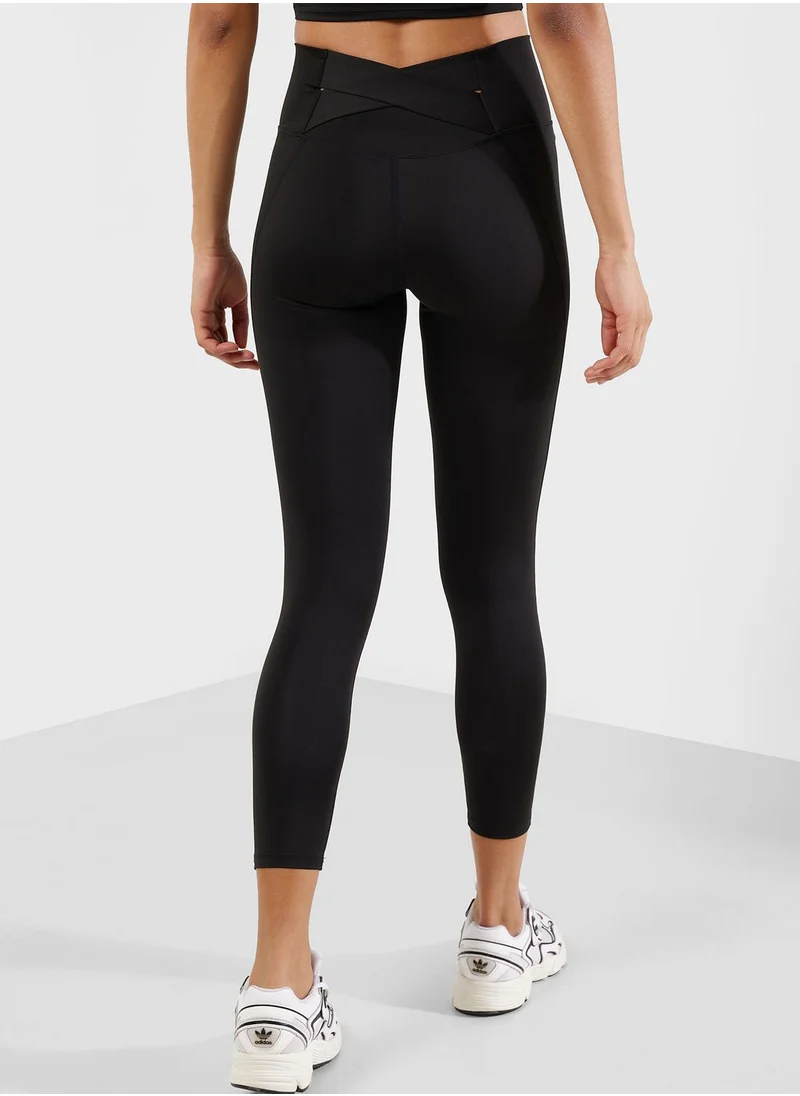 FRWD Overlap Back Waist Detail Leggings