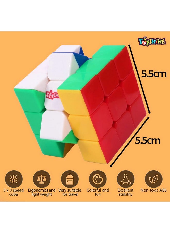 توي شاين مكعب سرعة 3X3X3 عالي الثبات بدون ملصقات متعدد الألوان للأطفال والمحترفين  - Image 5