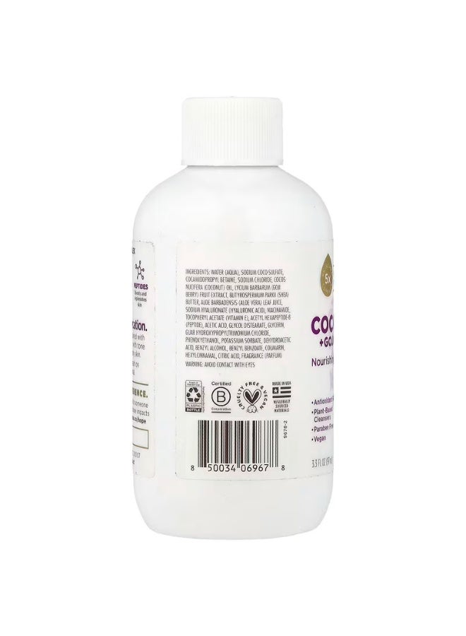 Soapbox Coconut + Goji Berry Nourishing Body Wash 97ml | Hydrating & Antioxidant-Rich Cleanser | Vegan, Paraben-Free & Plant-Based - Image 2