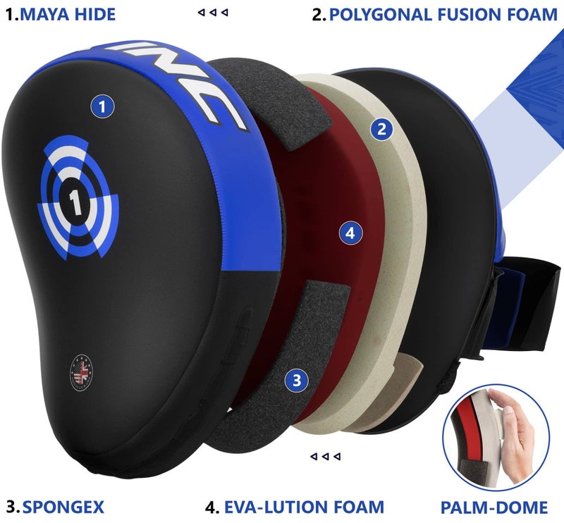 Rdx وسادات الملاكمة RDX ، قفازات التركيز ، جلد مايا المخروطي ، هدف للضربات واللكمات ، رائعة لفنون القتال المختلطة ، كيك بوكسينغ ، فنون الدفاع عن النفس ، موياي تاي ، تدريب الكاراتيه ، حشوة للضرب ، درع التدريب الضارب - Image 4