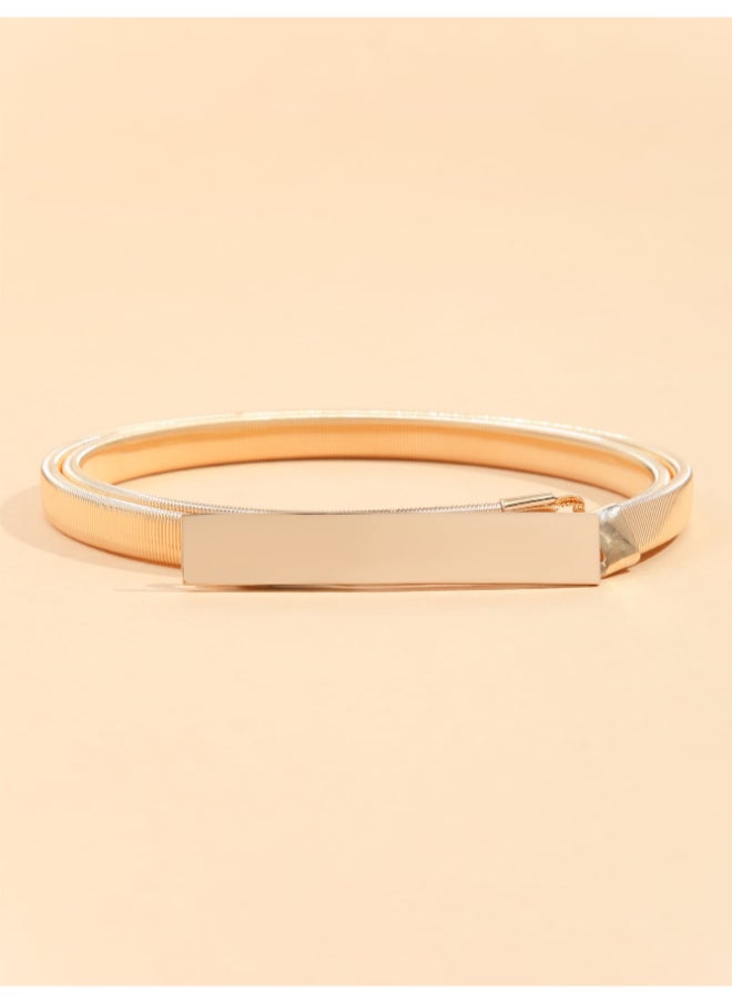 Generic Golden Metal Spring Belt for Her  - Image 3