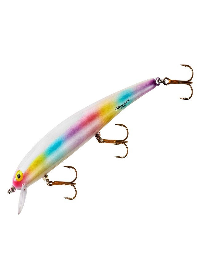 Bomber Lures Long A Slender Minnow Jerbait Fishing Lure, Freshwater Fishing Lures, Fishing Gear and Accessories, 4 1/2", 1/2 oz, Mother of Pearl, (B15ALS1) - Image 1