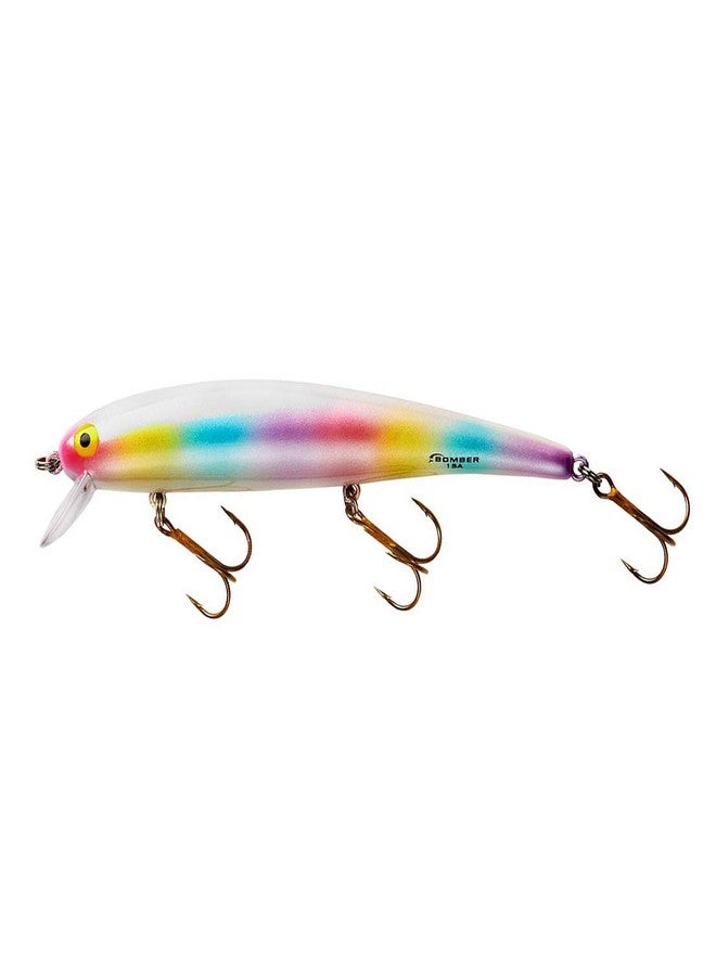 Bomber Lures Long A Slender Minnow Jerbait Fishing Lure, Freshwater Fishing Lures, Fishing Gear and Accessories, 4 1/2", 1/2 oz, Mother of Pearl, (B15ALS1) - Image 2