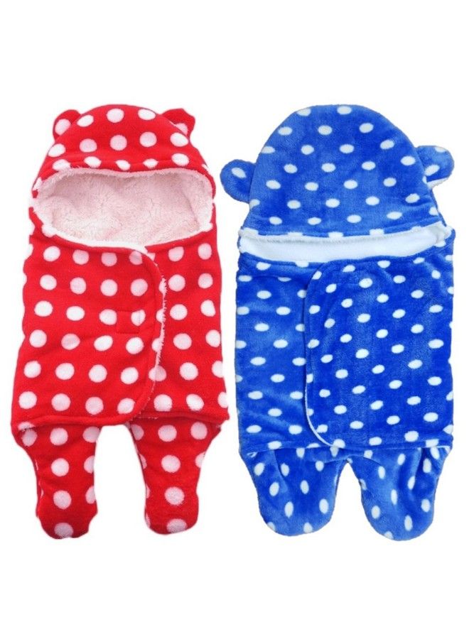 Brandonn Baby Blankets New Born Combo Pack Of Wearable Wrapper Sleeping Bag For Baby Boys And Baby Girls (76 Cm X 70 Cm 0 6 Months) Pack Of 2 - Image 1
