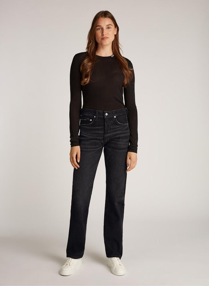 Calvin Klein Jeans - Straight Fit Rinse Wash Jeans - Image 1