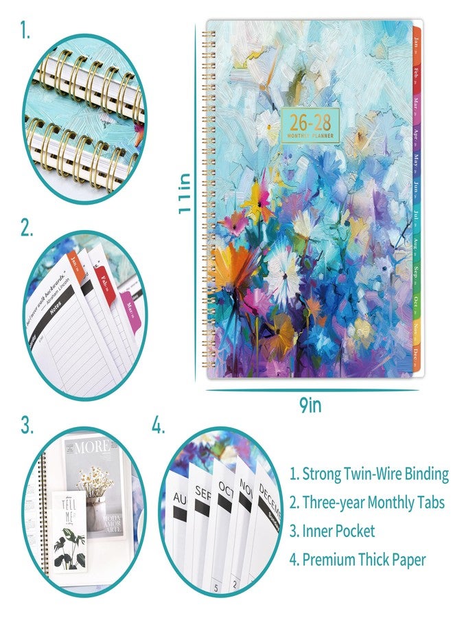 MaaIbok 2026-2028 Monthly Planner - 3 Year Monthly Planner 2026-2028, JAN 2026 - DEC 2028, 2026 Calendar Planner with 36 Monthly Tabs, Notes Pages, Inner Pocket, Great for Long-Term Planning - Image 5