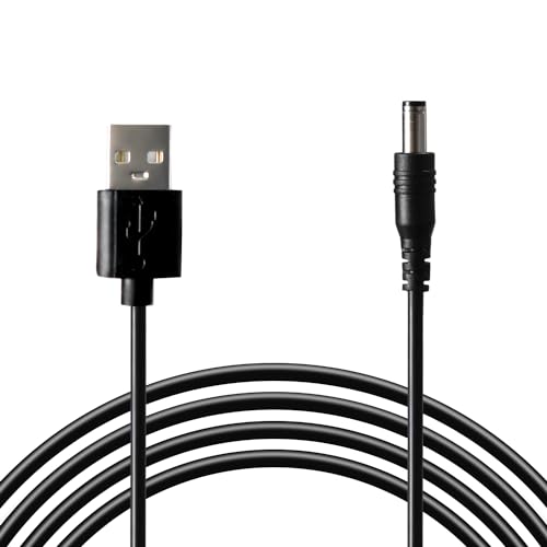 BOEEA 5V DC Power Cord Replacement Charger, USB to DC Plug Charging Cord with 9 Connectors Adapters for Moon Lamp, Massage Wand, Router, LED Light, Speaker and More Devices (Black) - Image 2