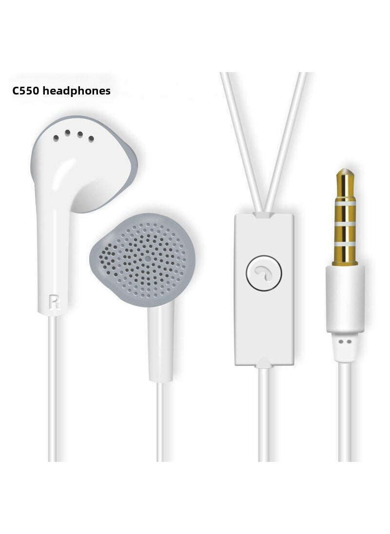 Generic - New S5830 C550 Wired Earphones for Apple/Android White - Image 1