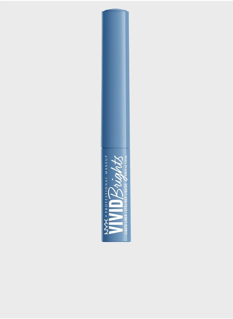 NYX PROFESSIONAL MAKEUP Vivid Brights Colored Liquid Eyeliner - Cobalt Crush