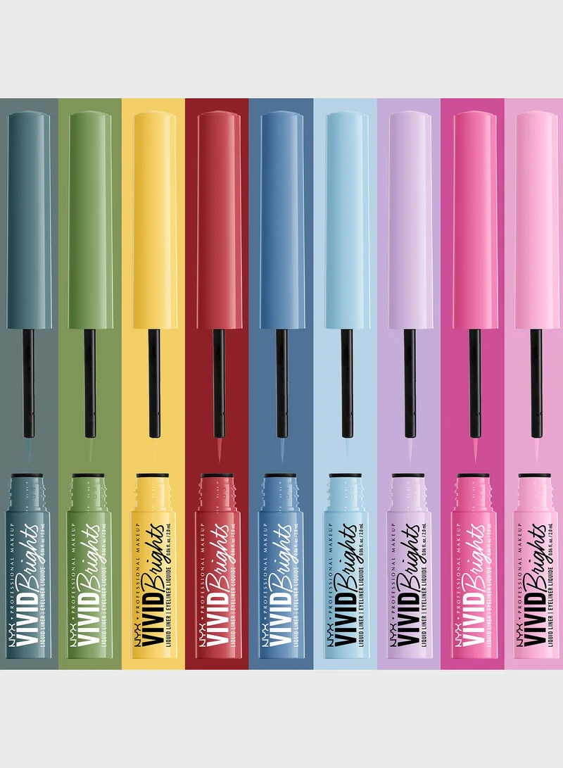 NYX PROFESSIONAL MAKEUP Vivid Brights Colored Liquid Eyeliner - Cobalt Crush