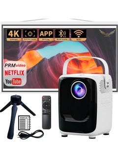 Generic "Mini Projector S10: 5G WiFi Portable Video Projector, 1920x1080P Smart Multimedia Projector, 8000 Lumens, Bluetooth Home Theater Projector with USB/SD Card Support (White)"  - Image 2