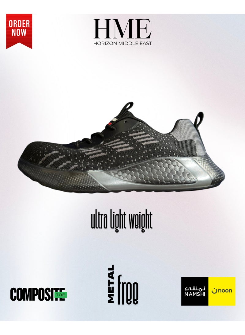 Workland Safety Shoes Metal Free Sports Type Low Ankle Premium Mesh Material Oil And Slip Resistant Shock Absorption Composite Toe & Kevlar Mid Plate Workland Shoes - Image 2