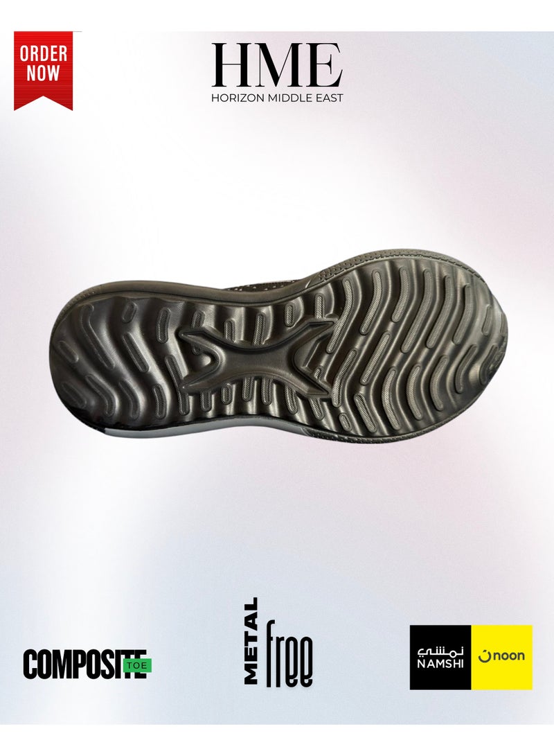 Workland Safety Shoes Metal Free Sports Type Low Ankle Premium Mesh Material Oil And Slip Resistant Shock Absorption Composite Toe & Kevlar Mid Plate Workland Shoes - Image 3