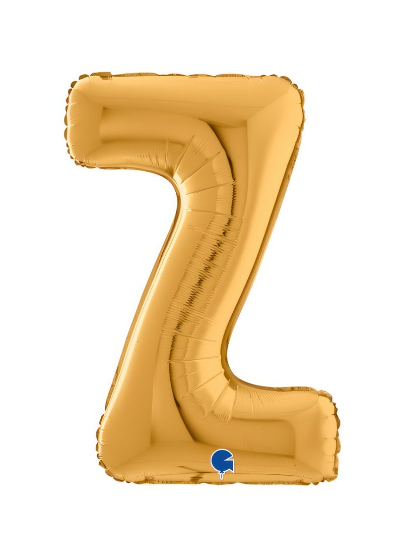 GRABO 26" Foil Balloon Letter Z Gold  - Image 1