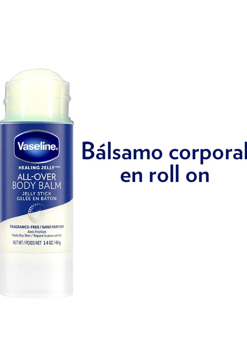 فازلين مرطب فازلين للجسم على شكل جيلي لتخفيف جفاف البشرة، بدون رائحة، علاج مُستهدف للبقع التي يصعب الوصول إليها، 40 جم/1.4 أونصة، 40 جرام - Image 3