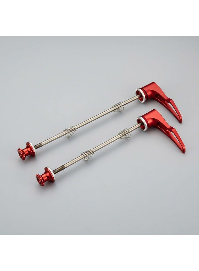 corki Upgraded Titanium Quick Release Skewer Set for Mountain Bike Red - Image 5
