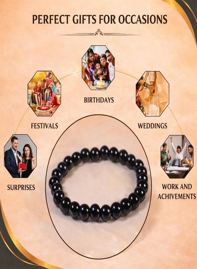 Spiry Original Certified Black Obsidian Bracelet For Women | Crystal Adjustable Natural Stone Bracelet for Money, Success & Positive Energy - Handmade Spiritual Jewelry - Image 5