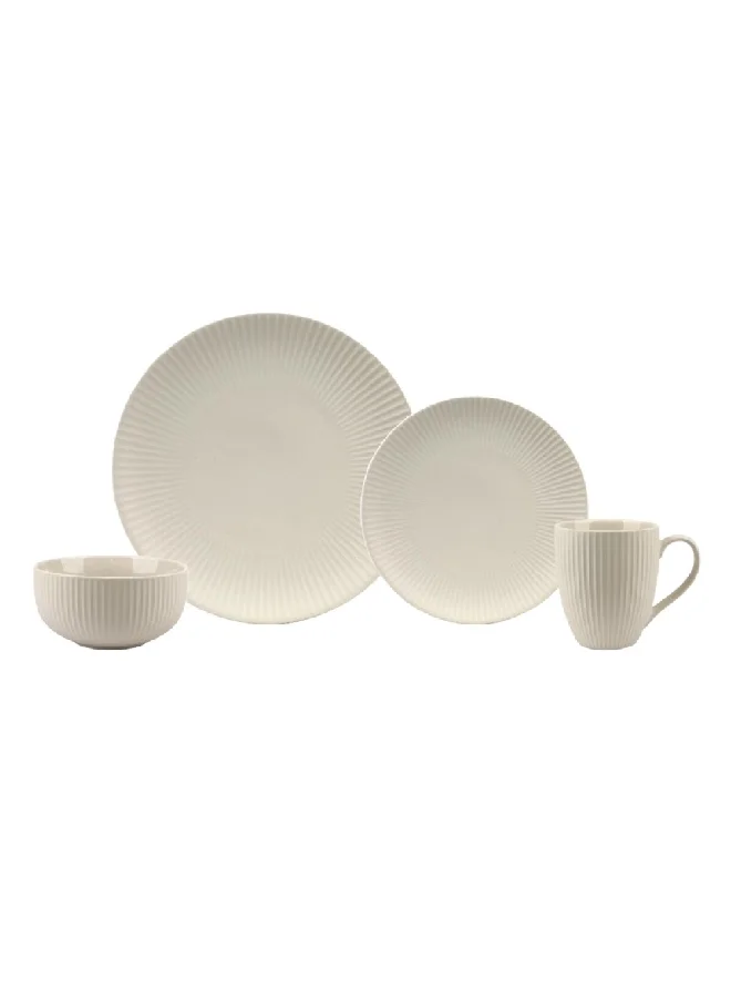 Bien Servi 16-Piece Elegant Design Dinner Set Ivory 26.8 x 26.5 x 29 cm KRJYD1274.KRJYB426.KRJ