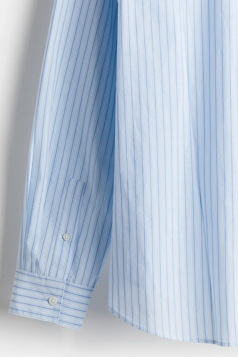 H&M  Loose Fit Poplin Shirt for Men | Best Price UAE