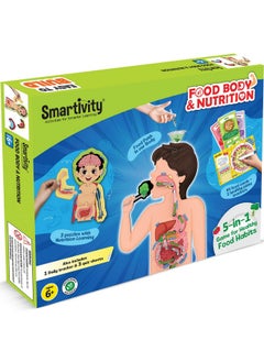 Smartivity Smartivity My Body My Nutrition Toy for Kids 6-12 Years I Healthy Eating Game, Food Cards, Diet Tracker I Birthday Gift for Boys & Girls I DIY STEM Educational Science Toy for Kids 6,7,8,9,10,11,12  - Image 1