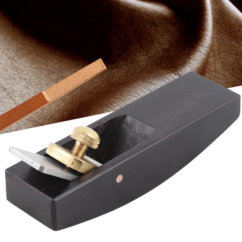 Sandalwood Arc Sole Leather Skiver Skiving Plane Knife Leather Craft Cutter Tool (Arc) - Image 2