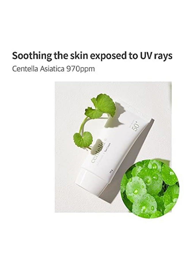 mixsoon [Mixsoon] Centella Asiatica Suncream 1.76 oz / 50g | 100% Chemical Sunscreen SPF 50+ PA++++, No White Cast, Lightweight Sunscreen for All Skin Types | EWG Green, Fragrance-Free - Image 3