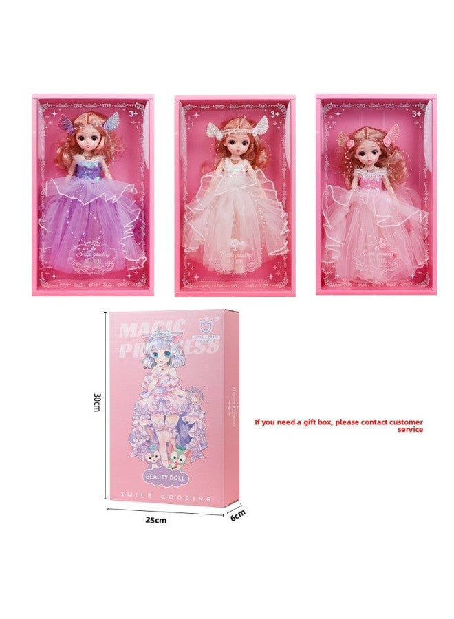 30cm Doll 6 Points BJD Princess Doll Joint Movable Girl Toy Snow White Doll Children Gift-Color:30128-Height:32cm Without Music - Image 5