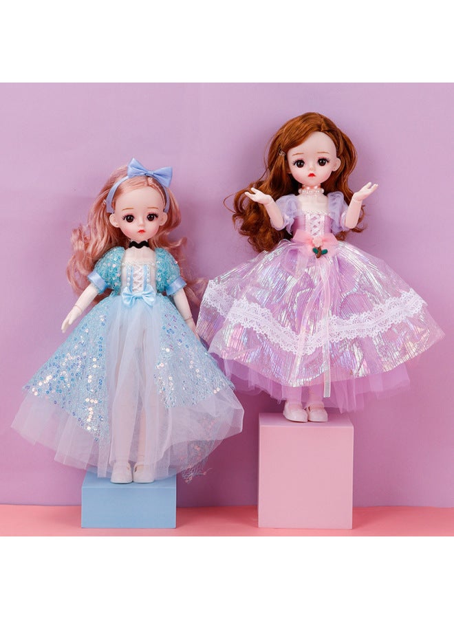 30cm Doll 6 Points BJD Princess Doll Joint Movable Girl Toy Snow White Doll Children Gift-Color:30128-Height:32cm Without Music - Image 3