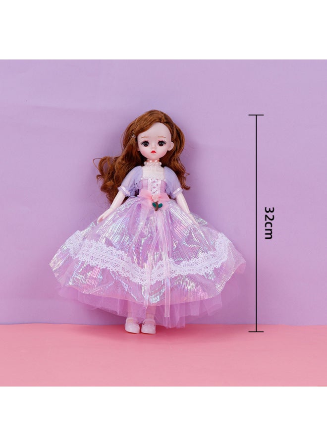 30cm Doll 6 Points BJD Princess Doll Joint Movable Girl Toy Snow White Doll Children Gift-Color:30128-Height:32cm Without Music - Image 4
