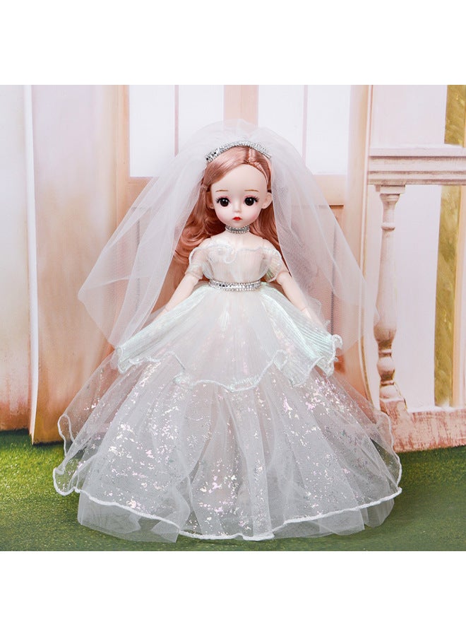 30cm Doll 6 Points BJD Princess Doll Joint Movable Girl Toy Snow White Doll Children Gift-Color:30128-Height:32cm Without Music - Image 1