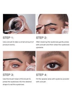 Kiss Beauty Eyebrow Soap Kit, 4D Brows Gel Long Lasting Eyebrow Setting Gel Waterproof Eyebrow Makeup Balm Pomade Cosmetics  - Image 3
