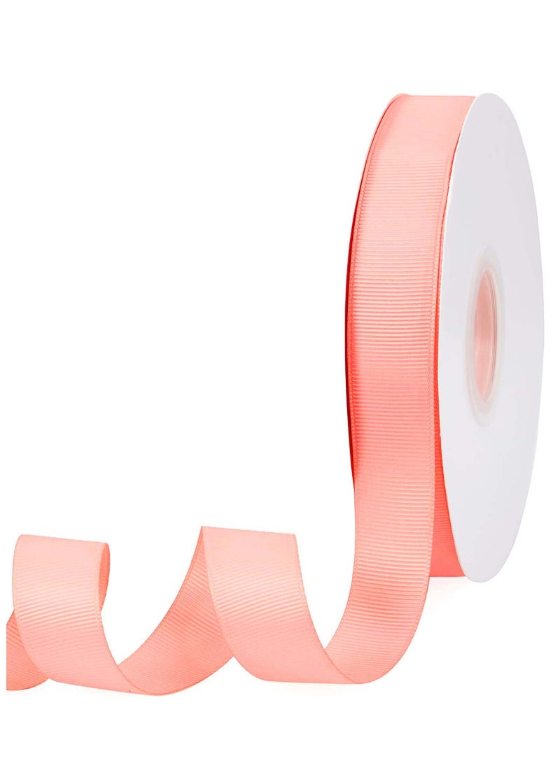 شريط من الحرير المضلع مقاس 1 × 100 ياردة، شريط من الحرير المضلع الفاخر للخياطة، وتغليف الهدايا، وصناعة القوس، وديكور الزفاف، والتغليف والمزيد - Image 1