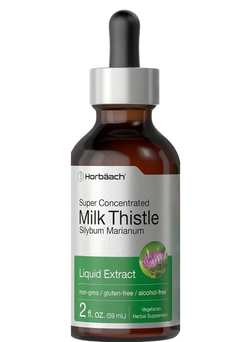 Horbaach Milk Thistle Liquid Extract, 2 fl oz - Image 1