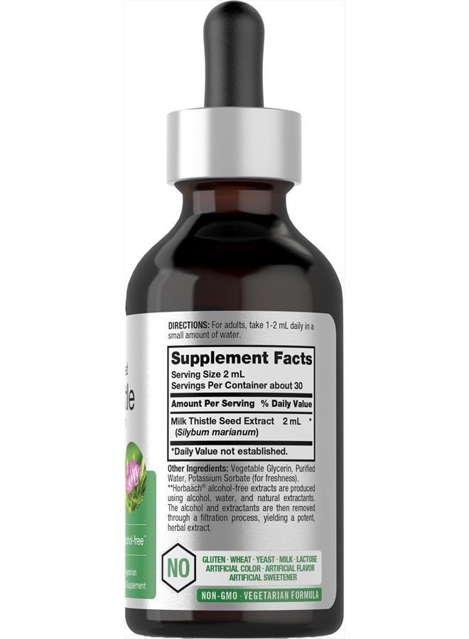Horbaach Milk Thistle Liquid Extract, 2 fl oz - Image 2