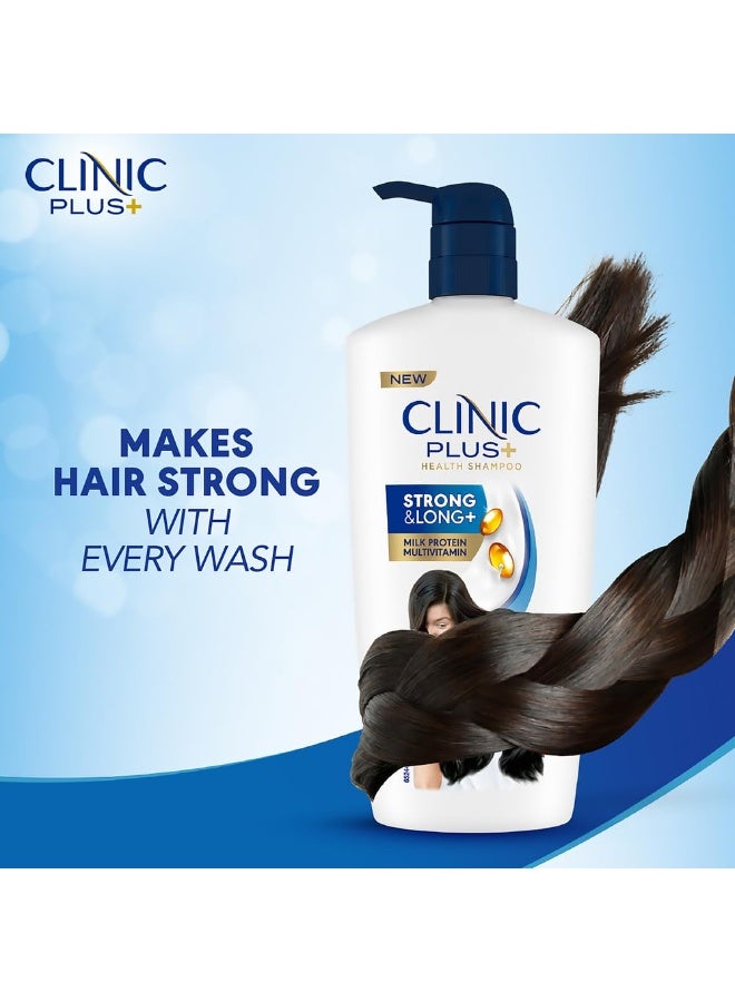 Clinic Plus Strong & Long Shampoo 650 ml|| With Milk Proteins & Multivitamins for Healthy and Long Hair - Strengthening Shampoo for Hair Growth - Image 3