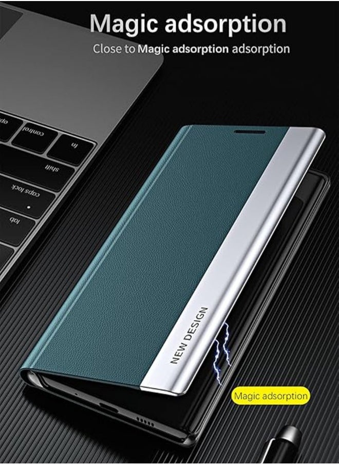 Generic - Case Compatible with Honor X9c (5G), Electroplated Frosted Magnetic Anti-fall Phone Case with Stand Function, Skin-friendly Shockproof Protective Cover - Image 1