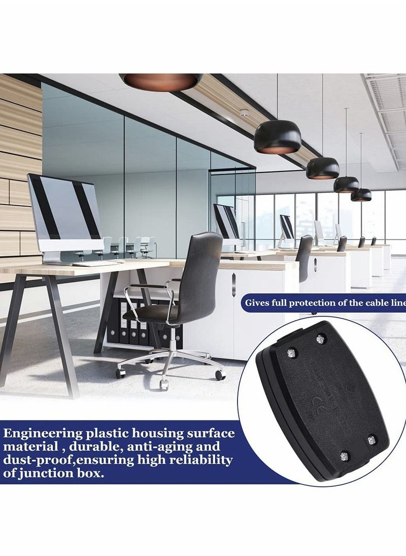 Excefore 3 Terminal Electrical Junction Box, 2 Pcs Cable Joiner Box Set, In-line Connector 250v 13A  - Image 4