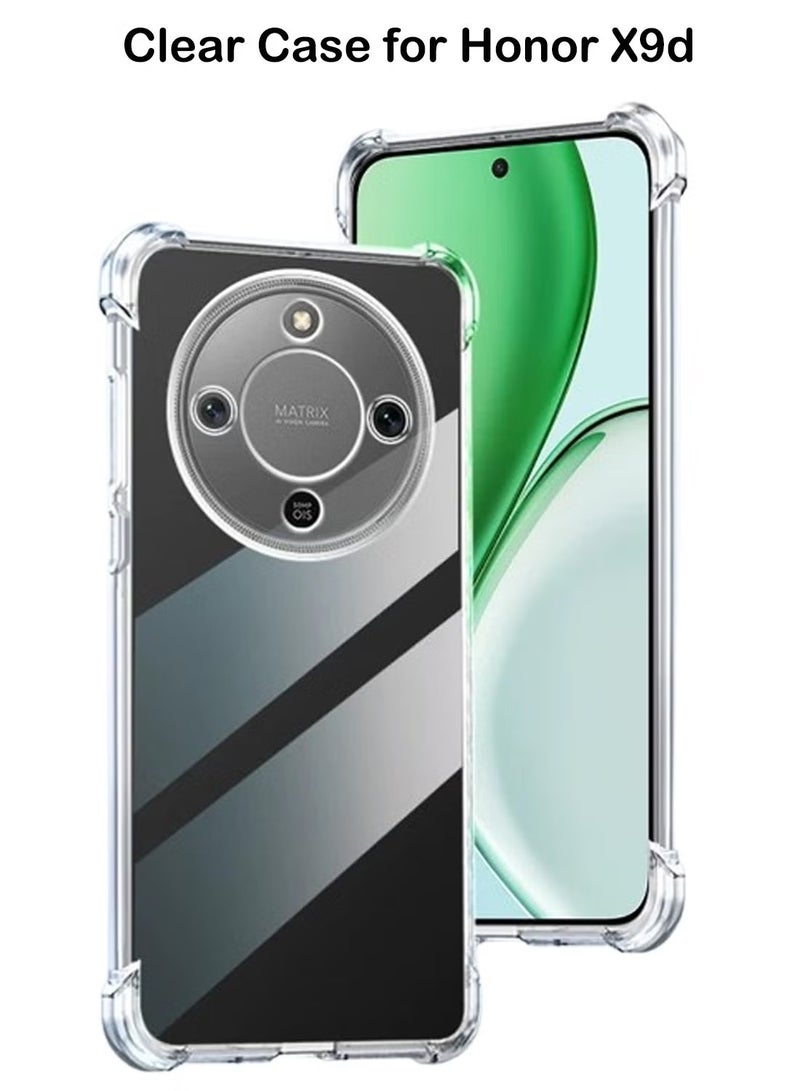 غطاء حماية مقاوم للصدمات لهاتف Honor X9d - شفاف للغاية، متين، وفتحات دقيقة - حماية من الخدوش والغبار والبقع - غطاء خلفي شفاف من السيليكون لهاتف Honor X9d - Image 1