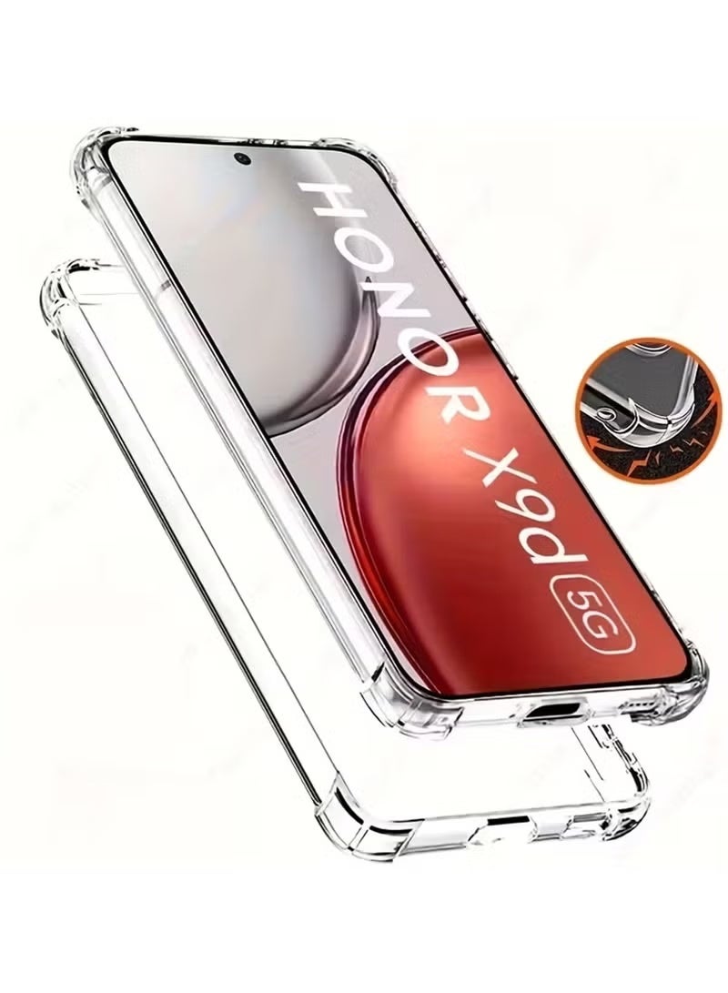 غطاء حماية مقاوم للصدمات لهاتف Honor X9d - شفاف للغاية، متين، وفتحات دقيقة - حماية من الخدوش والغبار والبقع - غطاء خلفي شفاف من السيليكون لهاتف Honor X9d - Image 3