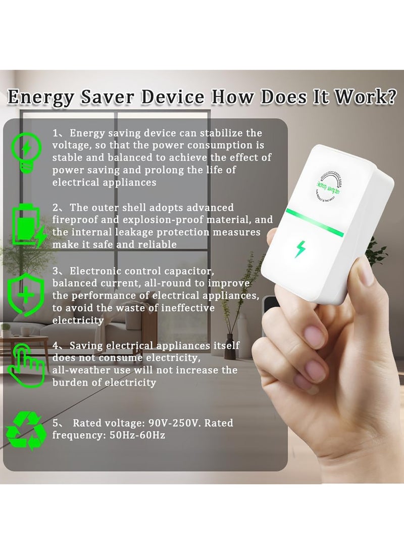 Generic - 2 Pack Energy Saving Device Household Energy-saving Appliances with UK Plug Smart Electricity Saving Box High Efficiency - Image 1