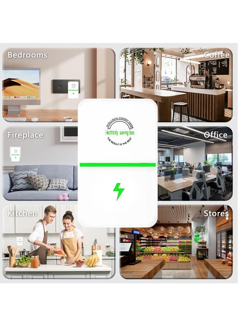 Generic - 2 Pack Energy Saving Device Household Energy-saving Appliances with UK Plug Smart Electricity Saving Box High Efficiency - Image 1