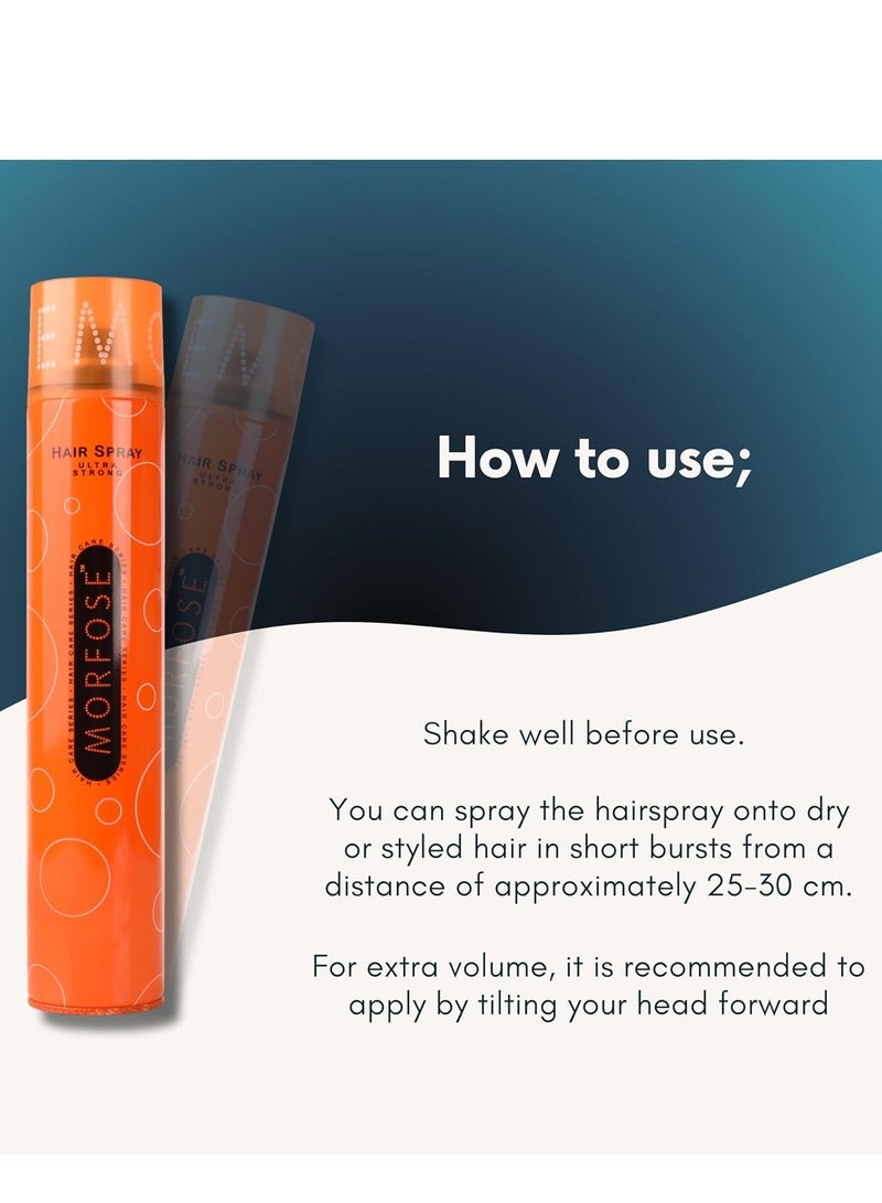 Morfose Ultra Strong Hair Spray 400 ml - Image 2