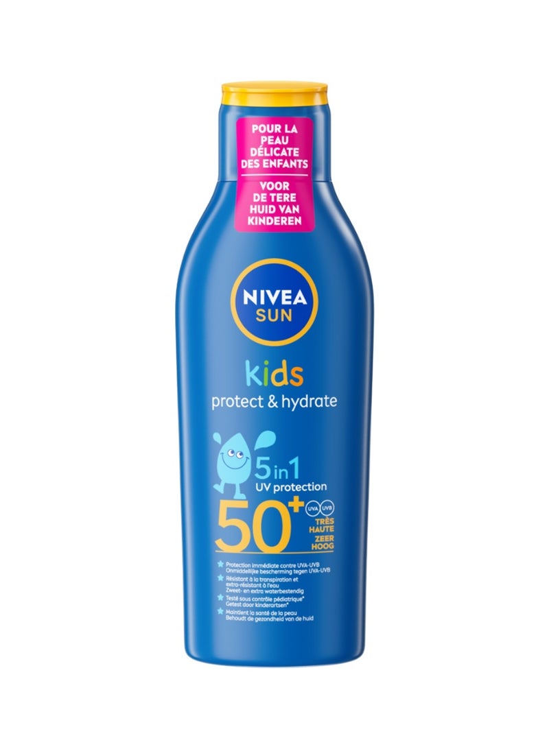 Nivea Sun Protect & Hydrate Kids Lait SPF50+ 200 ml - Image 1