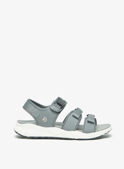 Le Confort Men Textured Sandals with Hook and Loop Closure