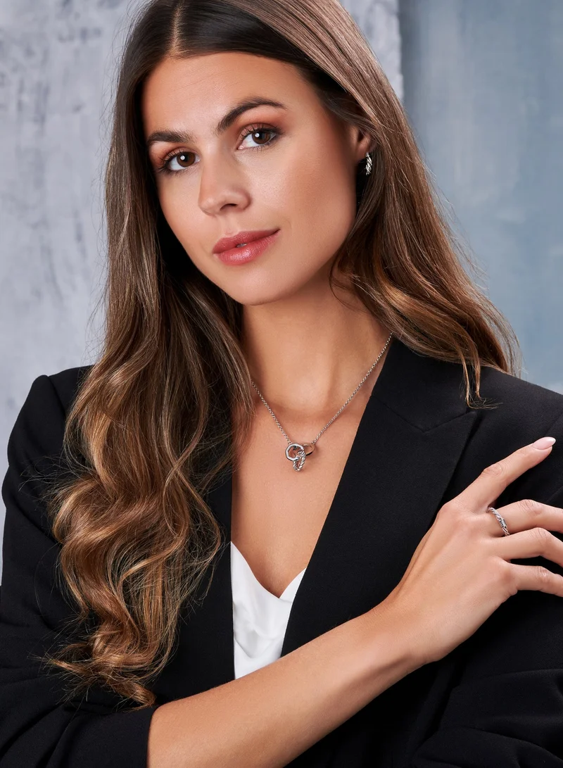 CERRUTI 1881 54 Giulia Silver Stainless Steel Twisted Cable Ring for Women for Women | Best Price UAE