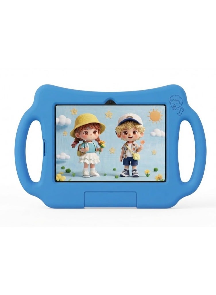 Oteeto TAB75 PRO Kids Learning Tablet, Blue Color, 7 Inch IPS LCD Display, Android 13, Quad Core 2.0GHz, 3500mAh Battery, 5G WiFi, 5MP Rear + 2MP Front Camera, Tempered Glass Touch Panel, Kids Educational Tablet - Image 1