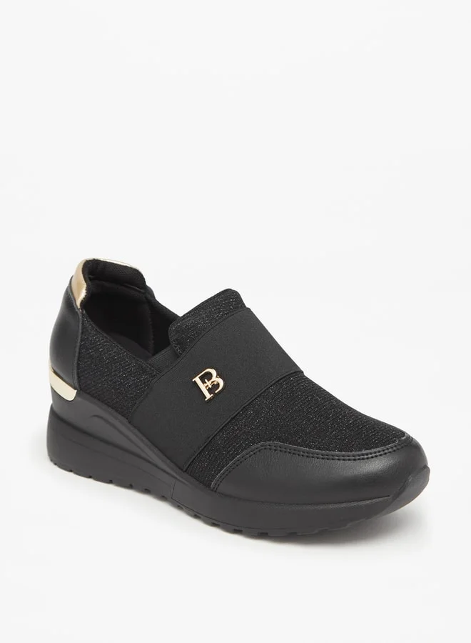 Flora Bella By Shoexpress Womens Textured SlipOn Low Ankle Sneakers