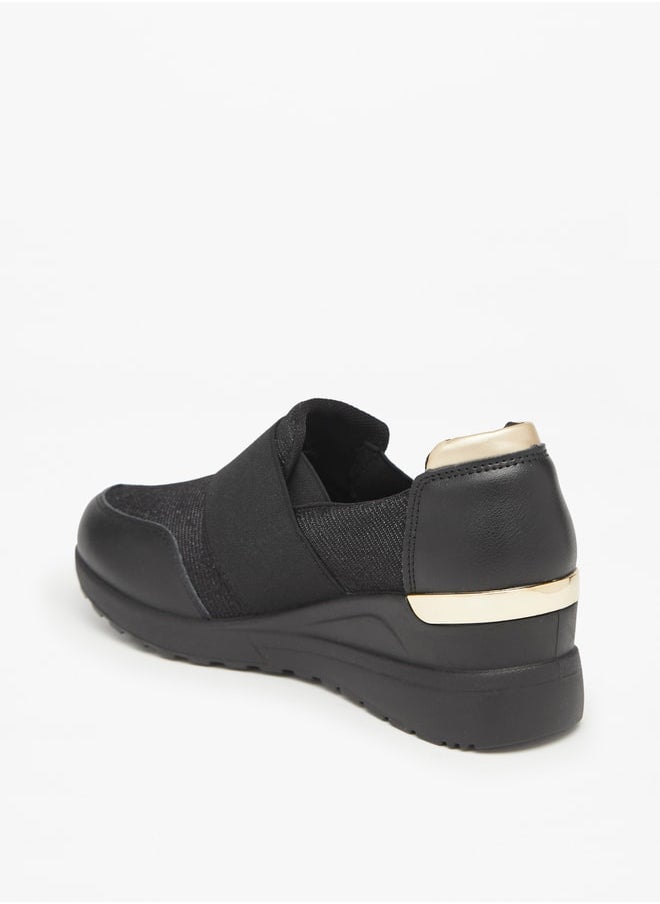 Flora Bella By Shoexpress Womens Textured SlipOn Low Ankle Sneakers  - Image 4